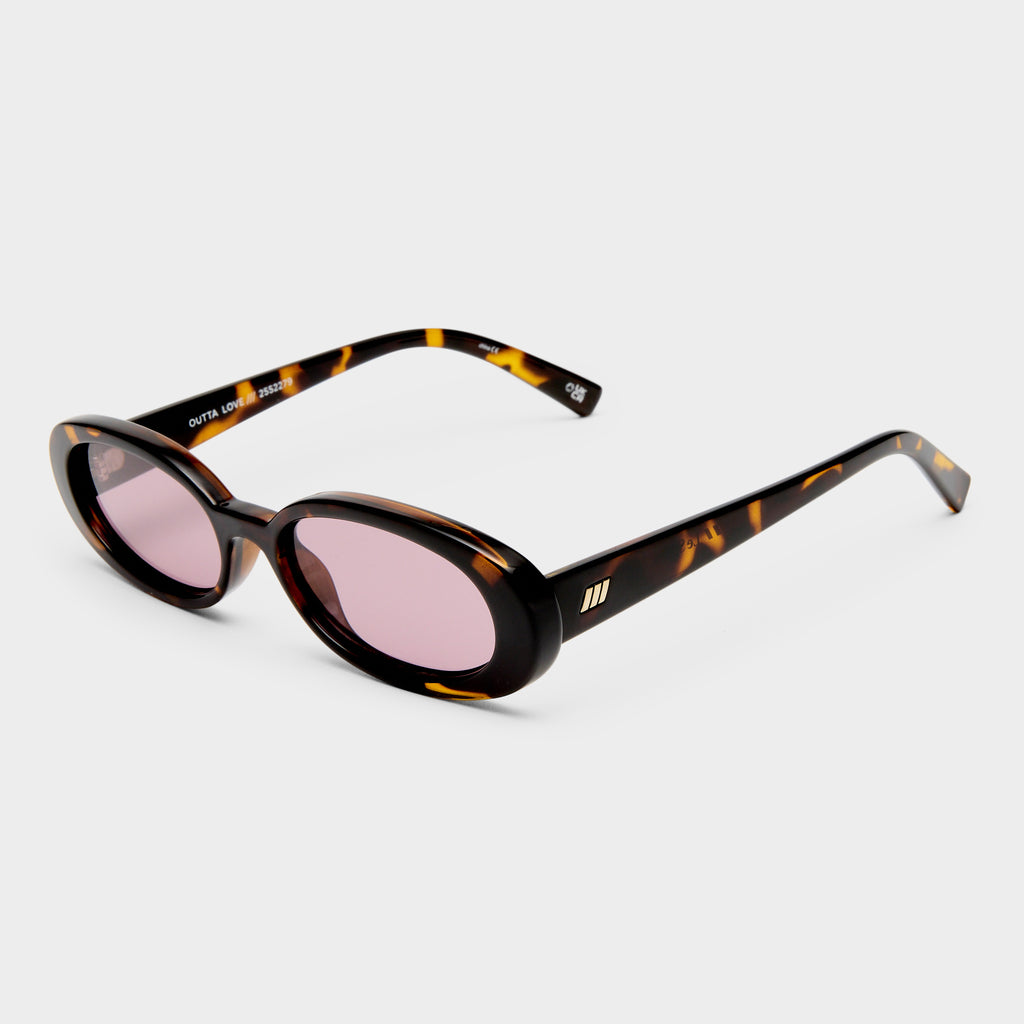小物 Le Specs outta love Outta Love Matte Oyster Female Oval Sunglasses | Le Specs