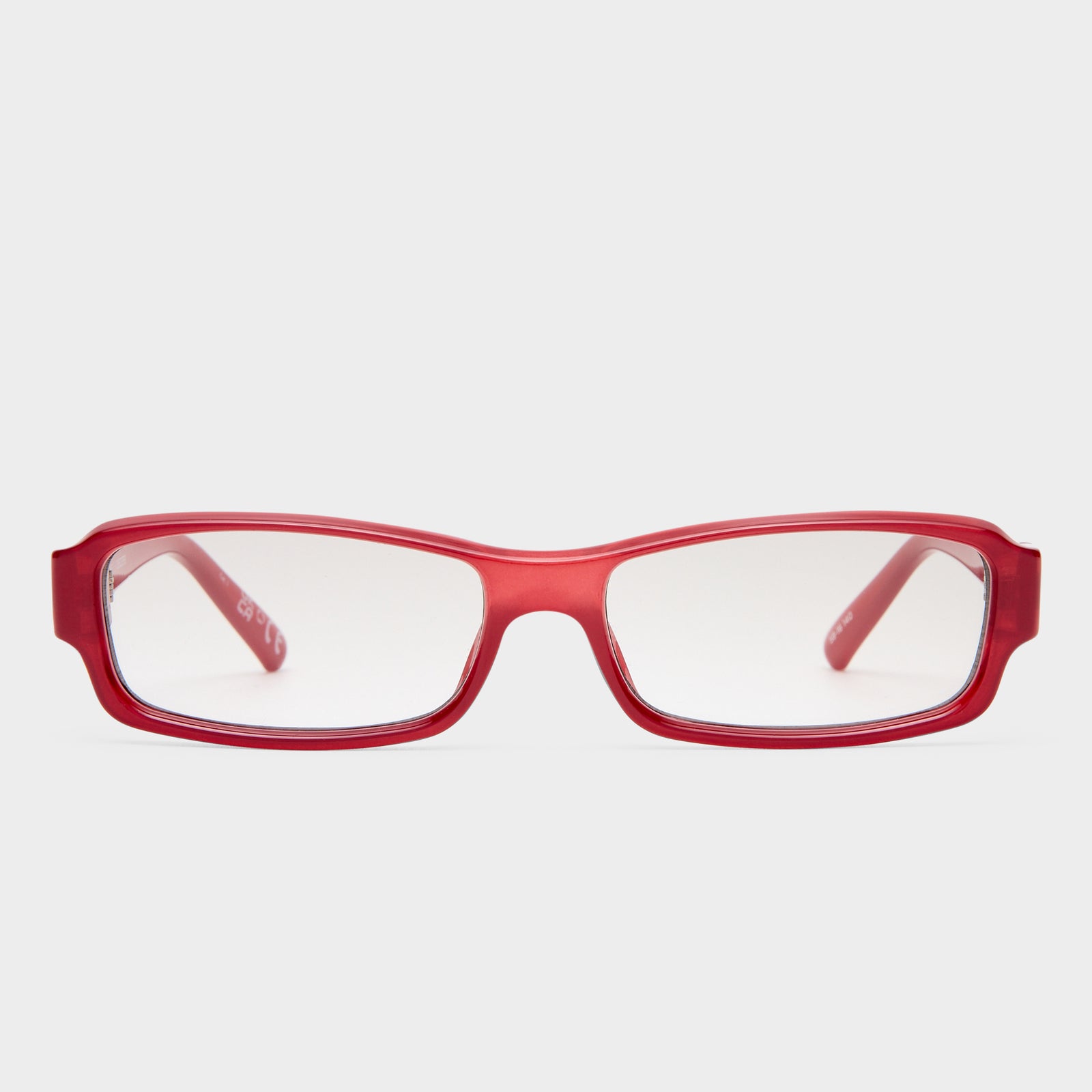 Dial Tone Cranberry Uni-Sex Rectangle Sunglasses | Le Specs
