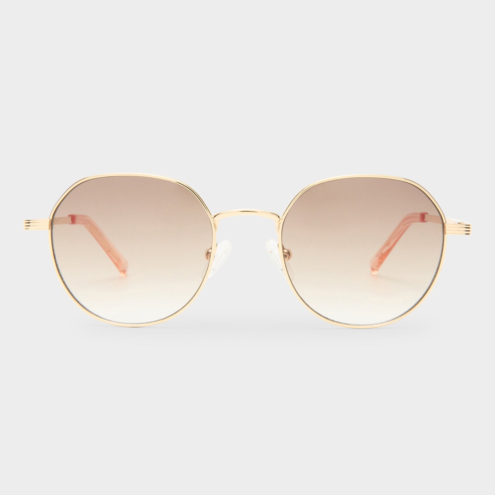 Odyssey Bright Gold Uni-Sex Round Sunglasses | Le Specs