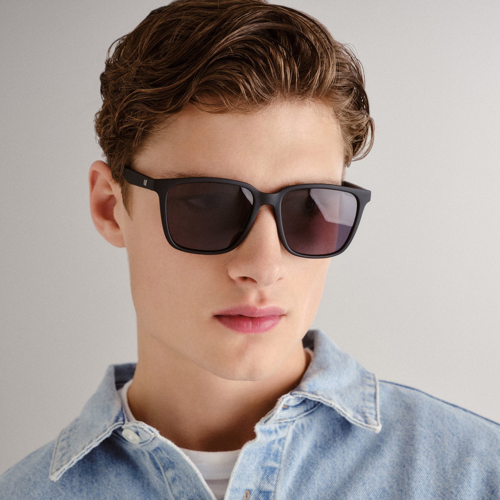 Fair Game Matte Black Uni-Sex D-Frame Sunglasses | Le Specs