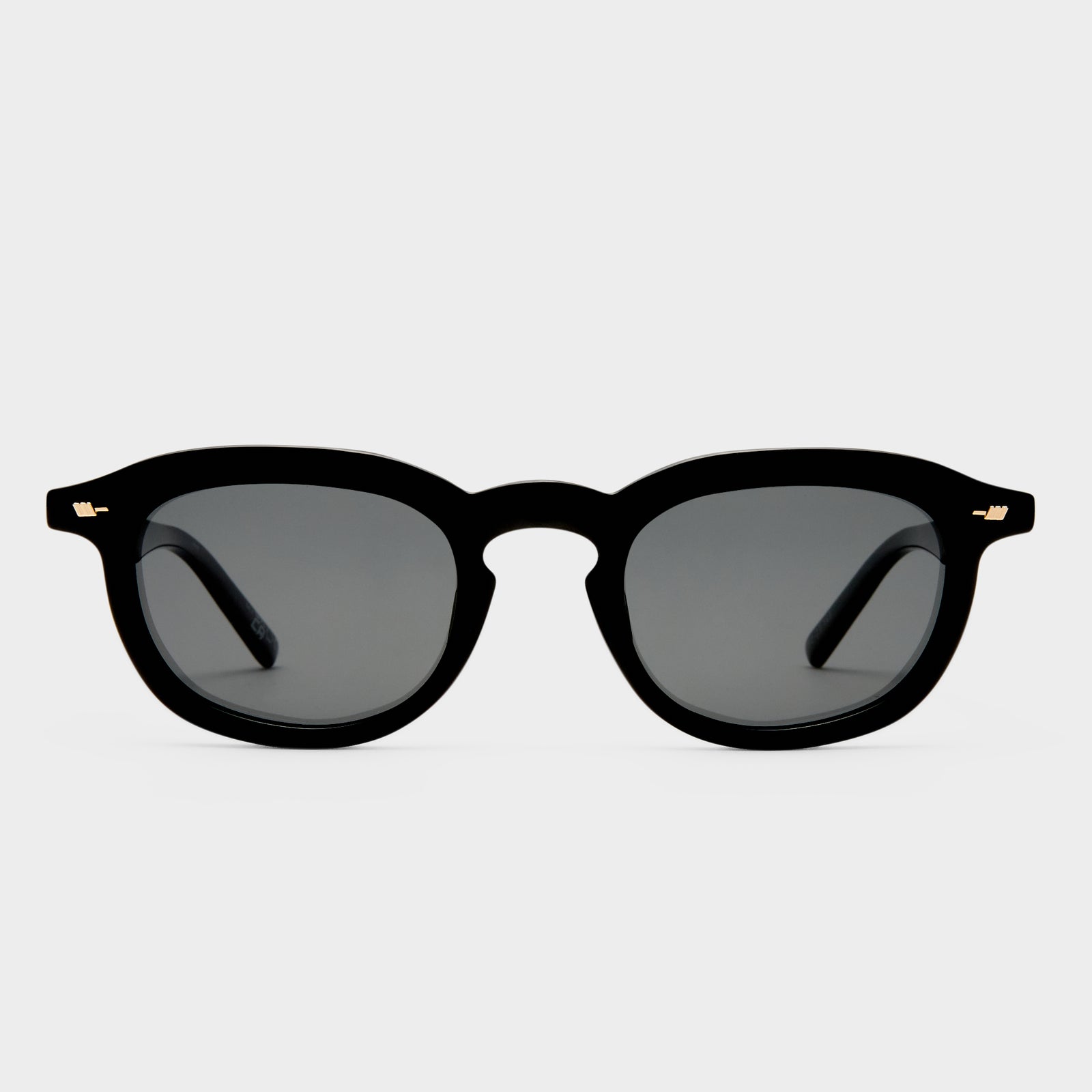 Heart Throb Black Uni-Sex Round Sunglasses | Le Specs