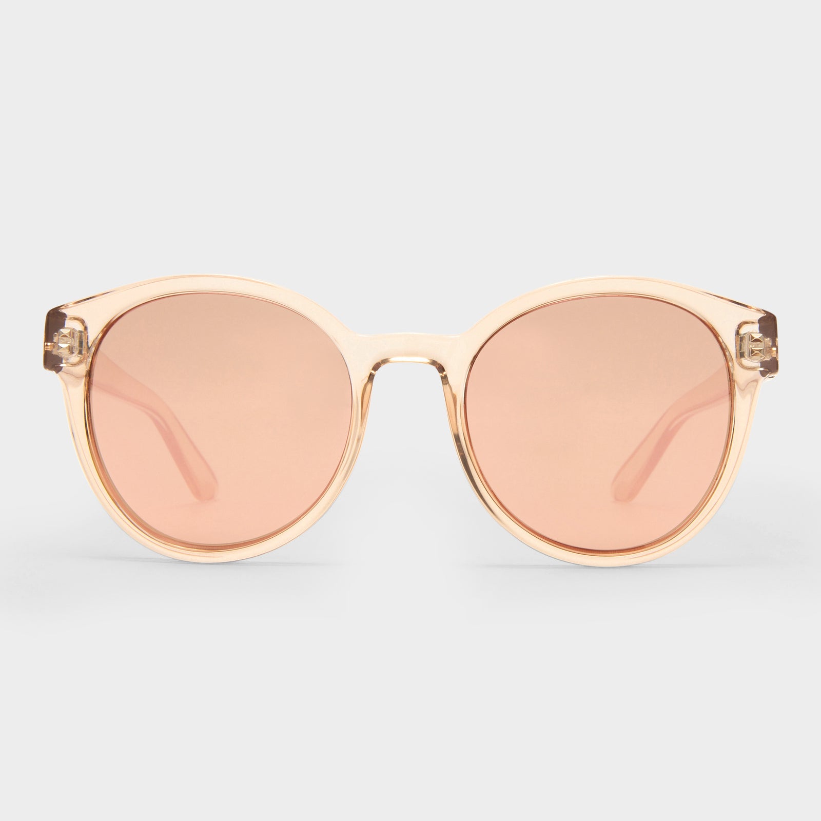 Paramount Tan Female Round Sunglasses | Le Specs