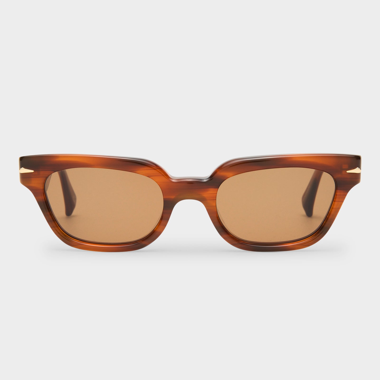 Numero Tres Teak Female D-Frame Sunglasses | Le Specs