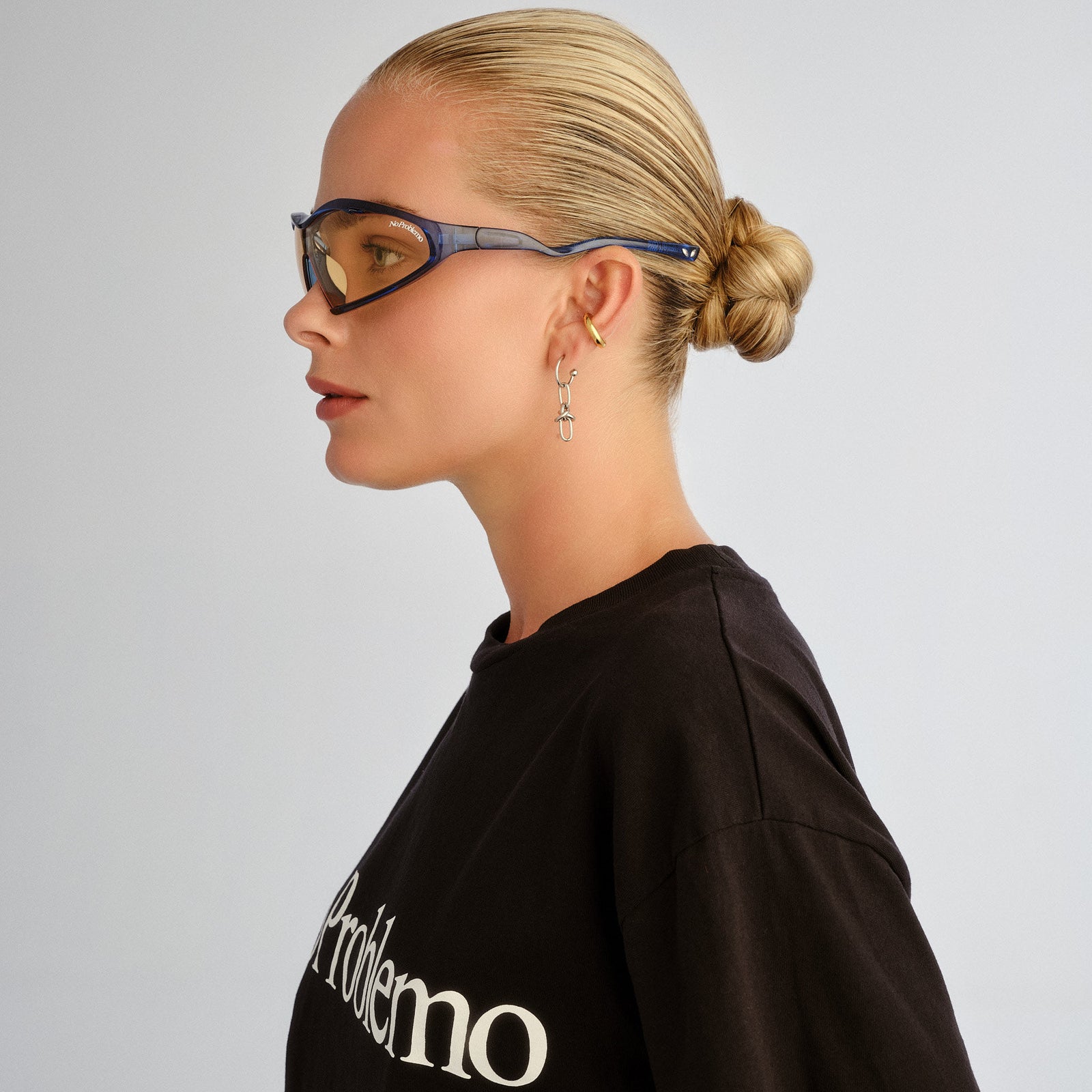 Flux Cobalt Blue Uni-Sex Shield Sunglasses | Le Specs