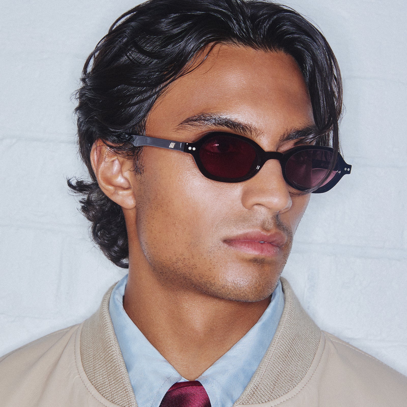 Foundry + Black Uni-Sex Rectangle Sunglasses | Le Specs
