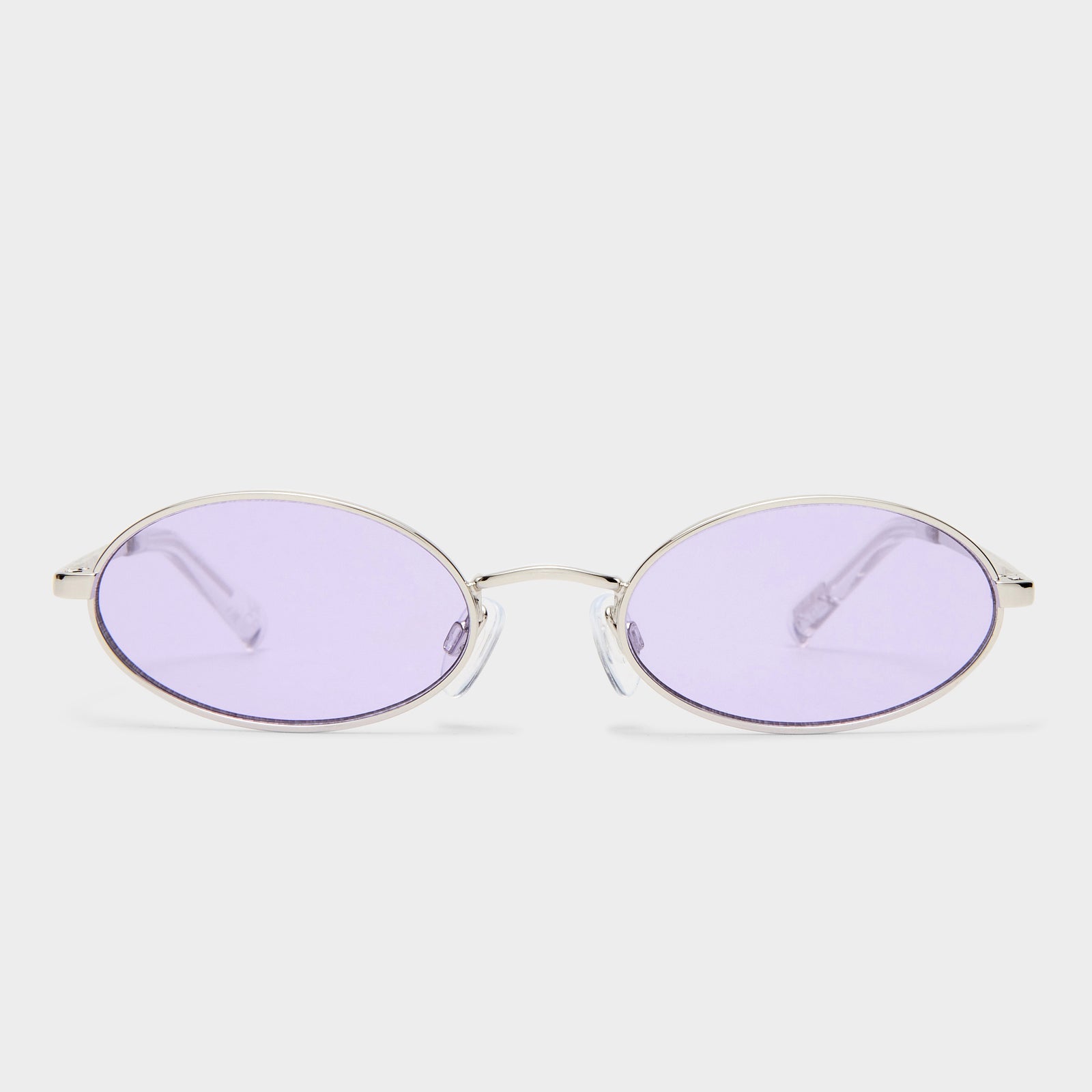 Love Train Silver Female Oval Sunglasses | Le Specs
