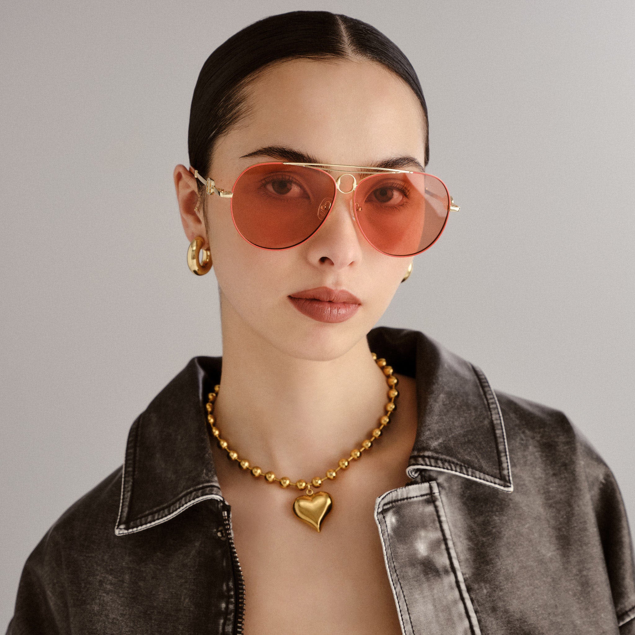 Abracadabra Sunglasses - Bright Gold w/ Smoke // Le Sustain main image 1
