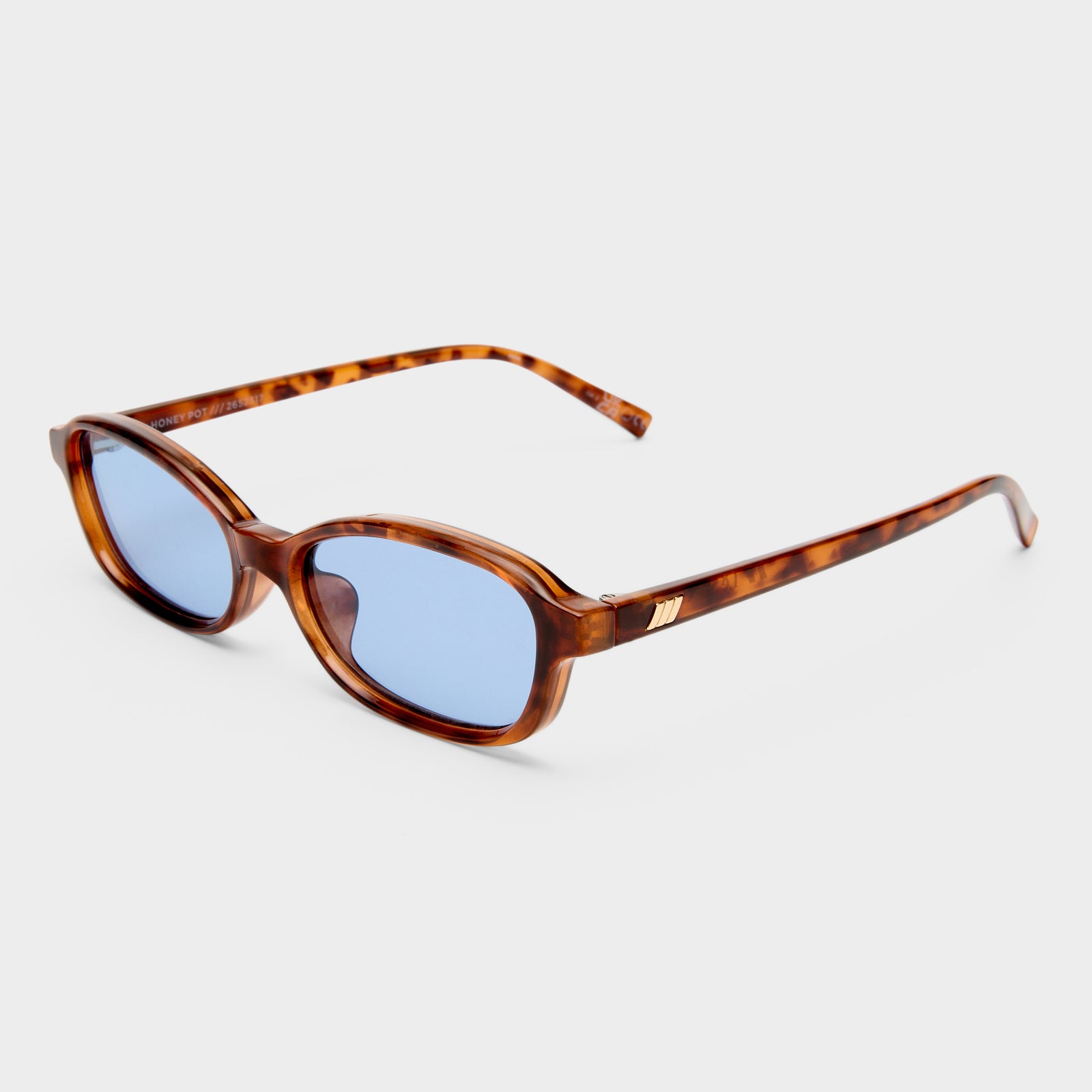 Honey Pot Amber Tort Female Rectangle Sunglasses | Le Specs