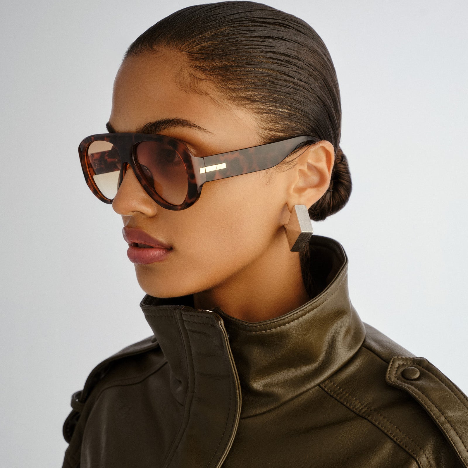 Dream Boat Tort Female Aviator Sunglasses | Le Specs