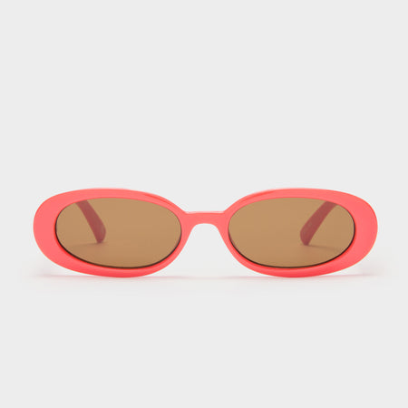 小物 Le Specs outta love Outta Love Black Uni-Sex Oval Sunglasses | Le Specs