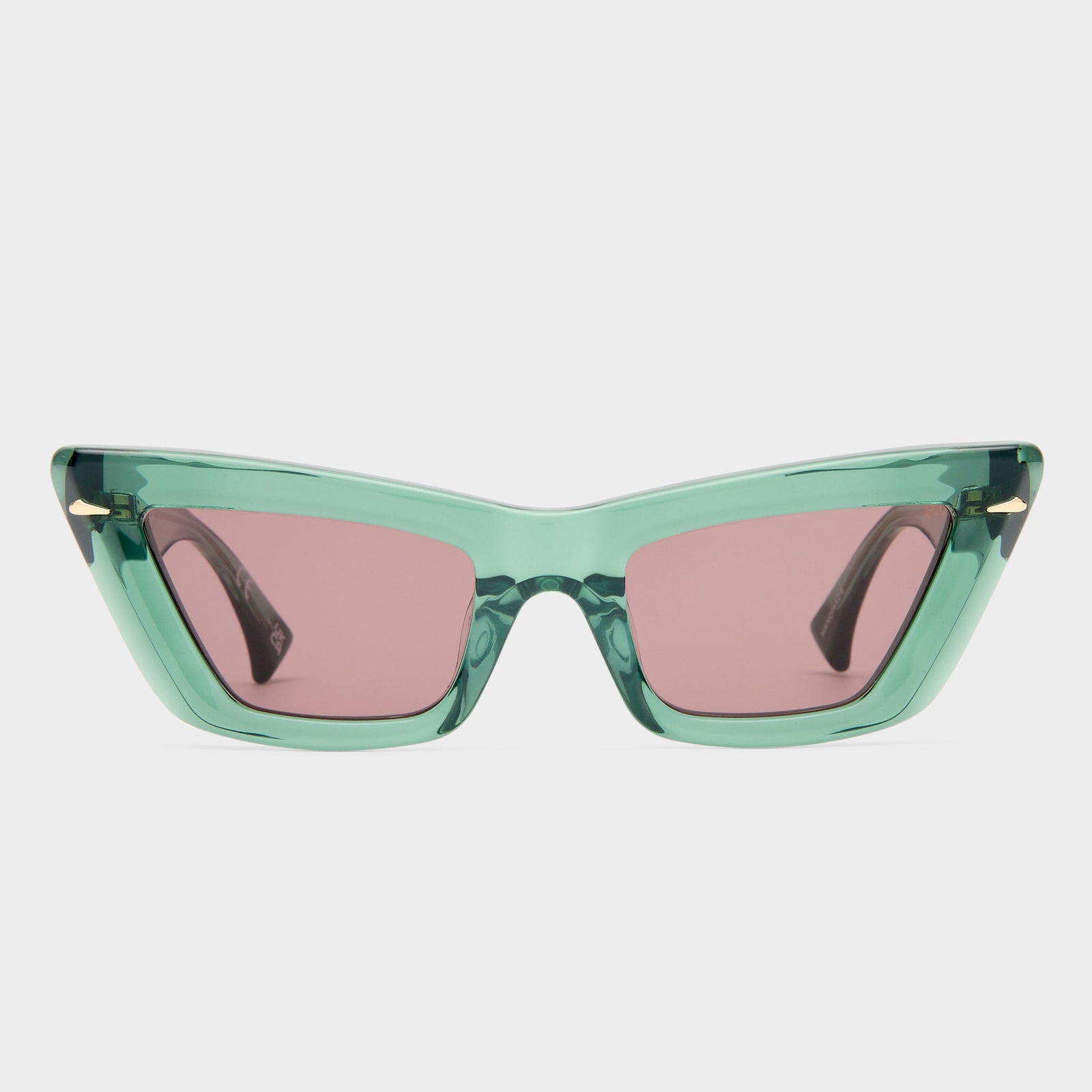 Lucia Sage Green Female Cat-Eye Sunglasses | Le Specs