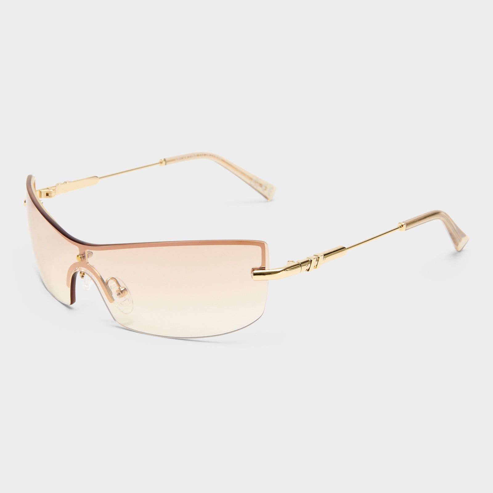 Velvetine Gold Uni-Sex Wrap Sunglasses | Le Specs