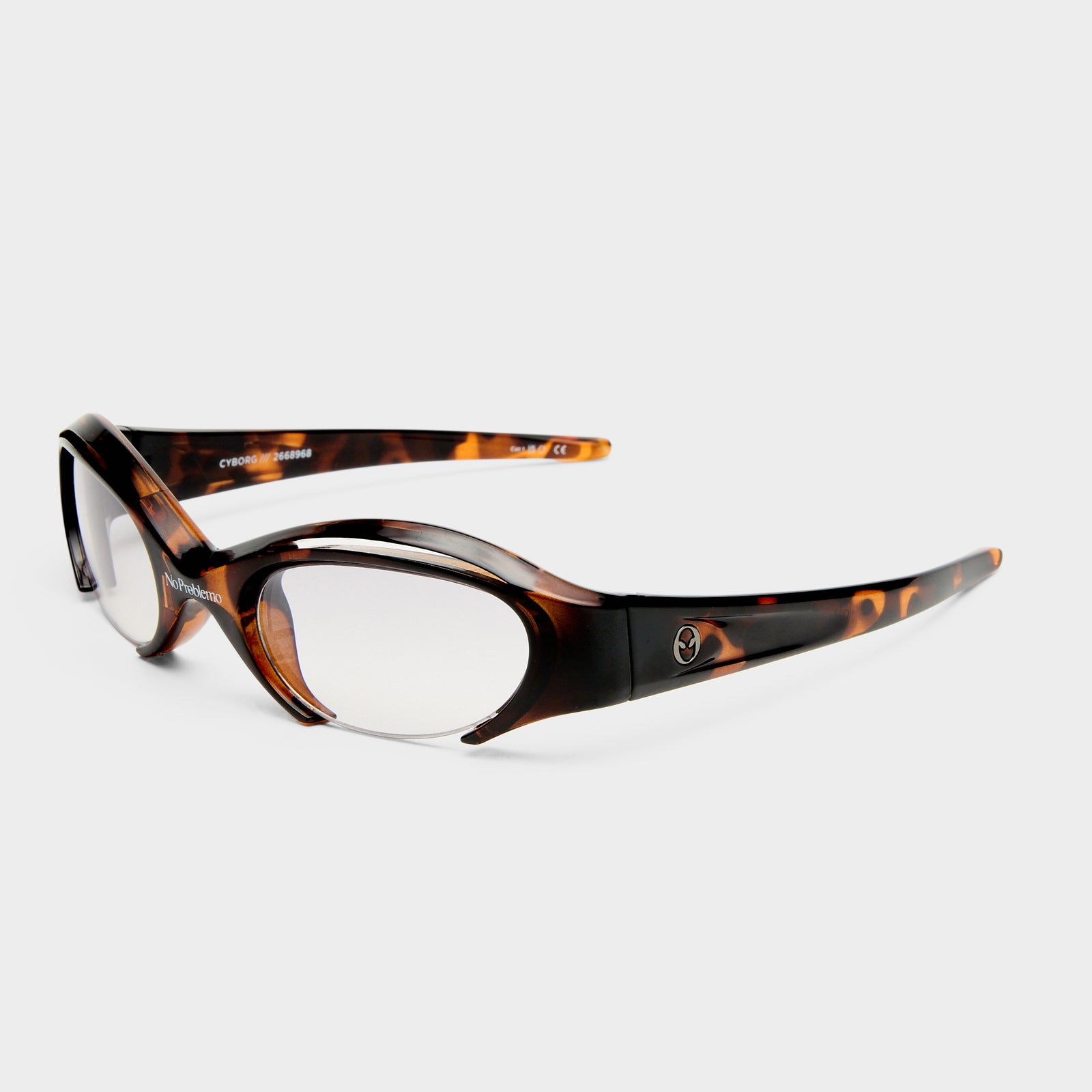 Cyborg Tortoiseshell Uni-Sex Oval Sunglasses | Le Specs