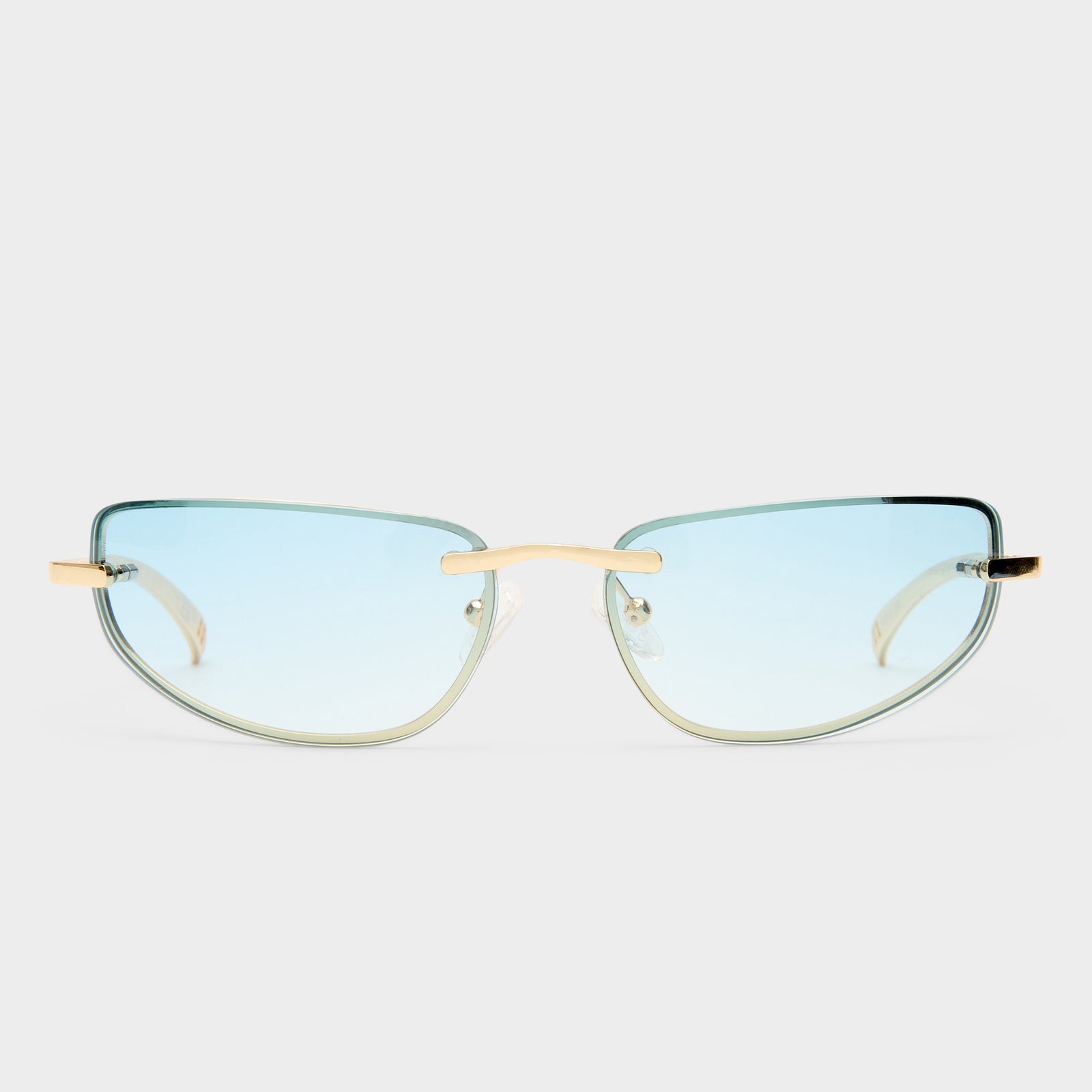 Bubbles Gold Female Wrap Sunglasses | Le Specs