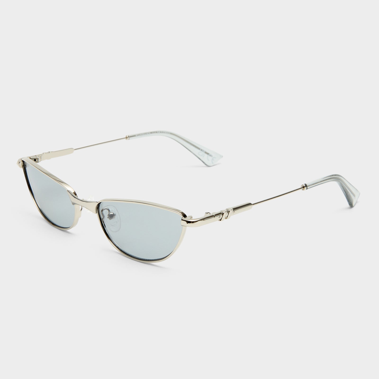 Thorned Silver Uni-Sex Oval Sunglasses | Le Specs