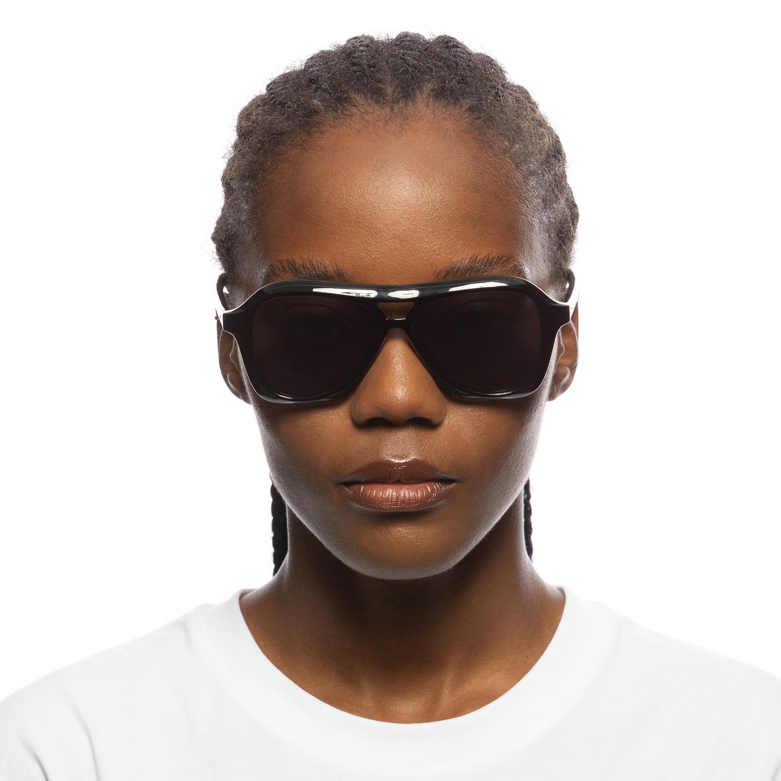 Schmaltzy Bright Gold Uni Sex Aviator Sunglasses Le Specs