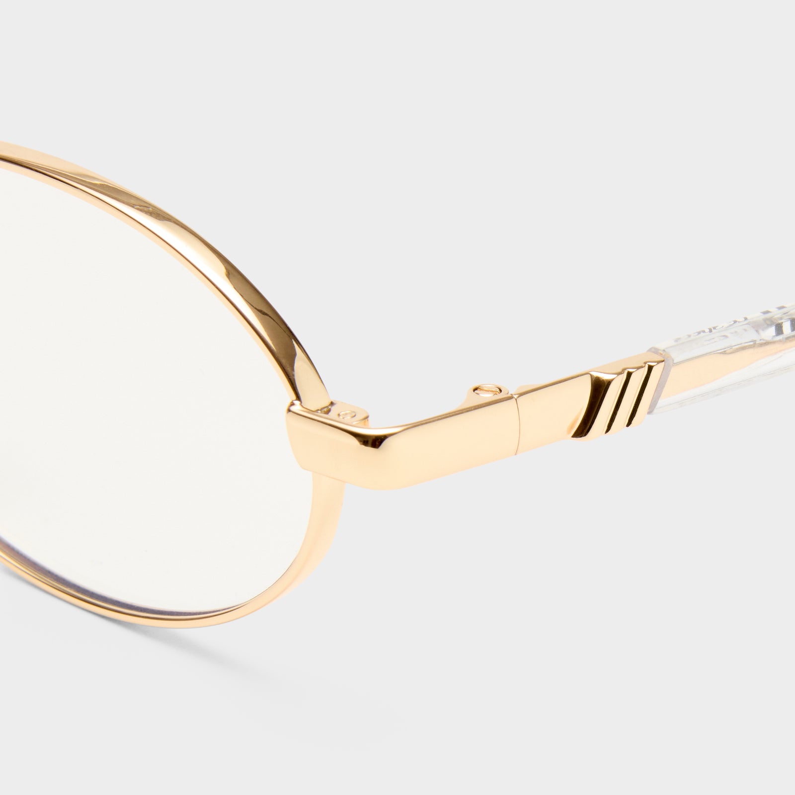 Icicle Gold Uni-Sex Wrap Blue Light | Le Specs