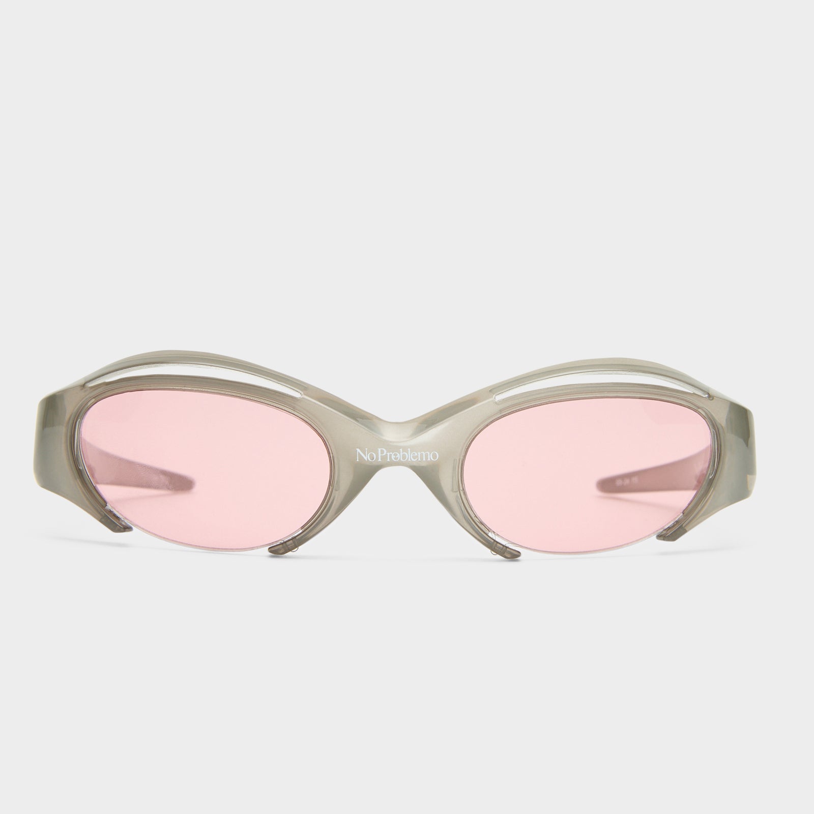 Cyborg Smoke Uni-Sex Oval Sunglasses | Le Specs