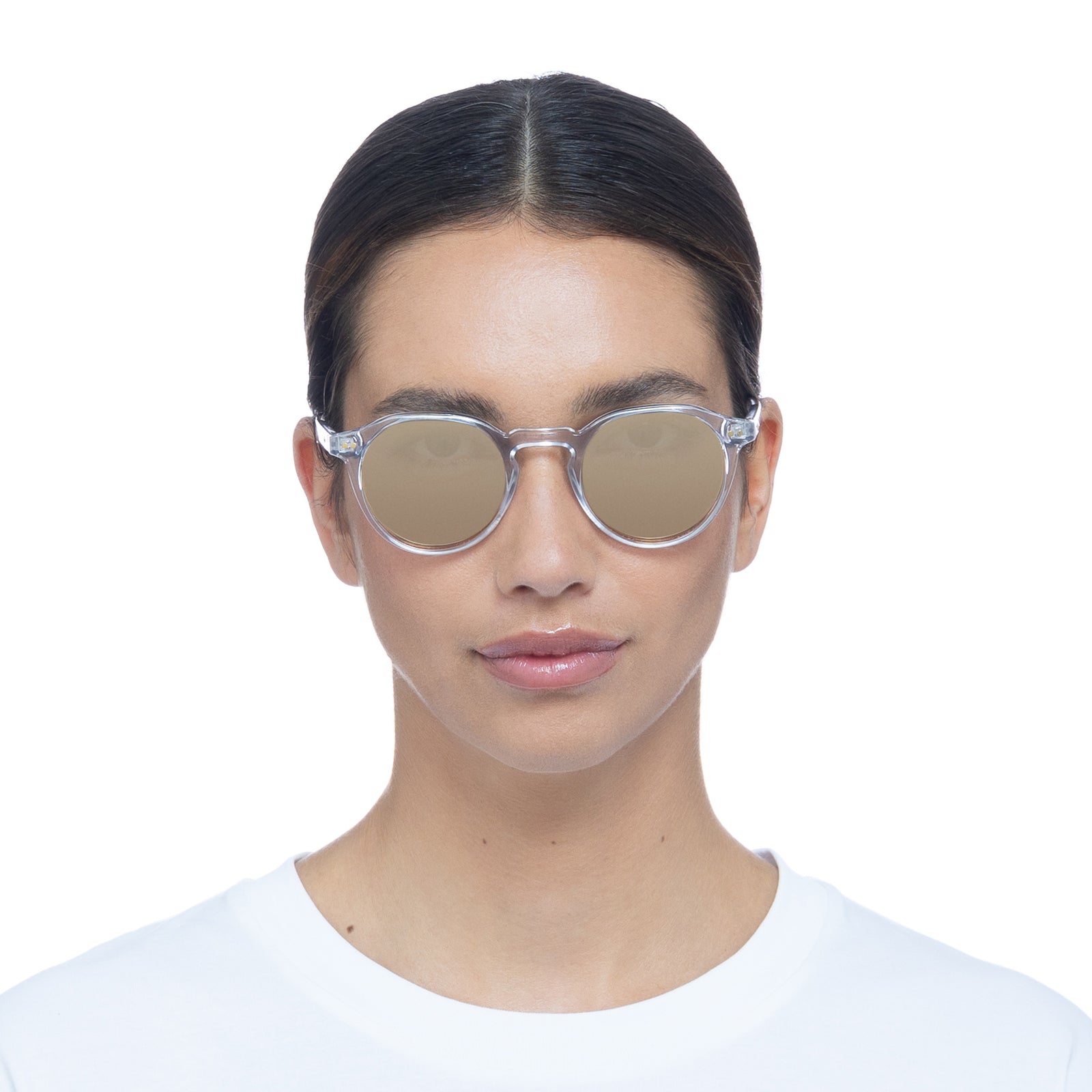 Galavant Clear Uni-Sex Round Sunglasses | Le Specs
