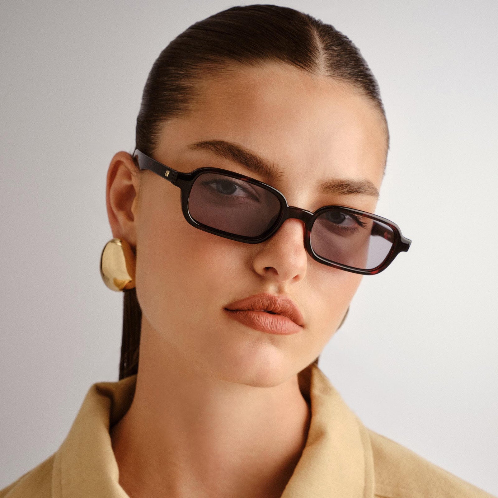 Pilferer Cherry Tort Uni-Sex Rectangle Sunglasses | Le Specs