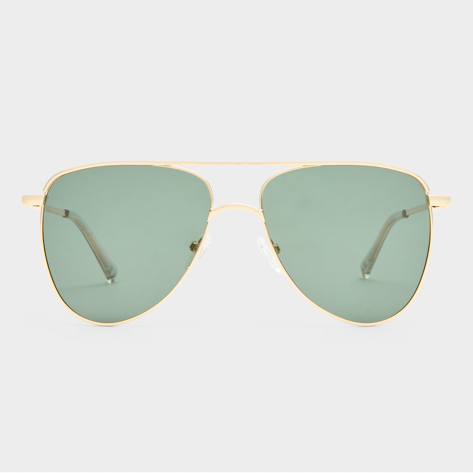 The Duke Gold Uni-Sex Aviator Sunglasses | Le Specs