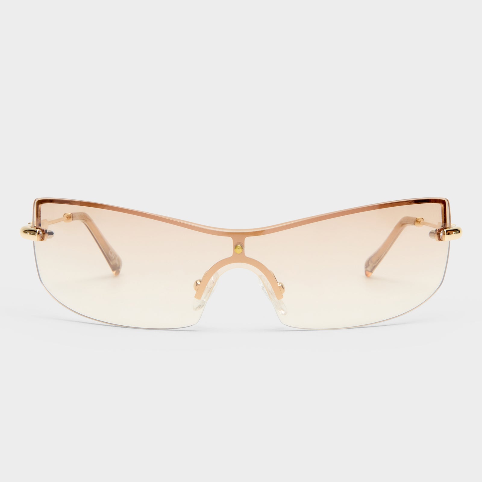 Velvetine Gold Uni-Sex Wrap Sunglasses | Le Specs