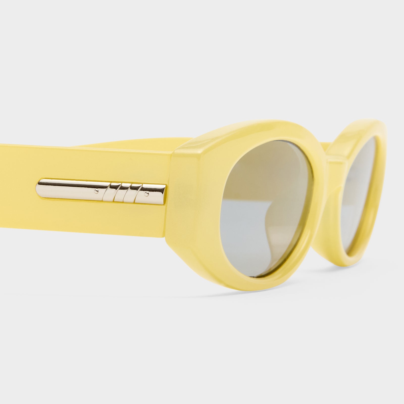 Belladonna Acid Yellow Pearl Female Oval Sunglasses | Le Specs