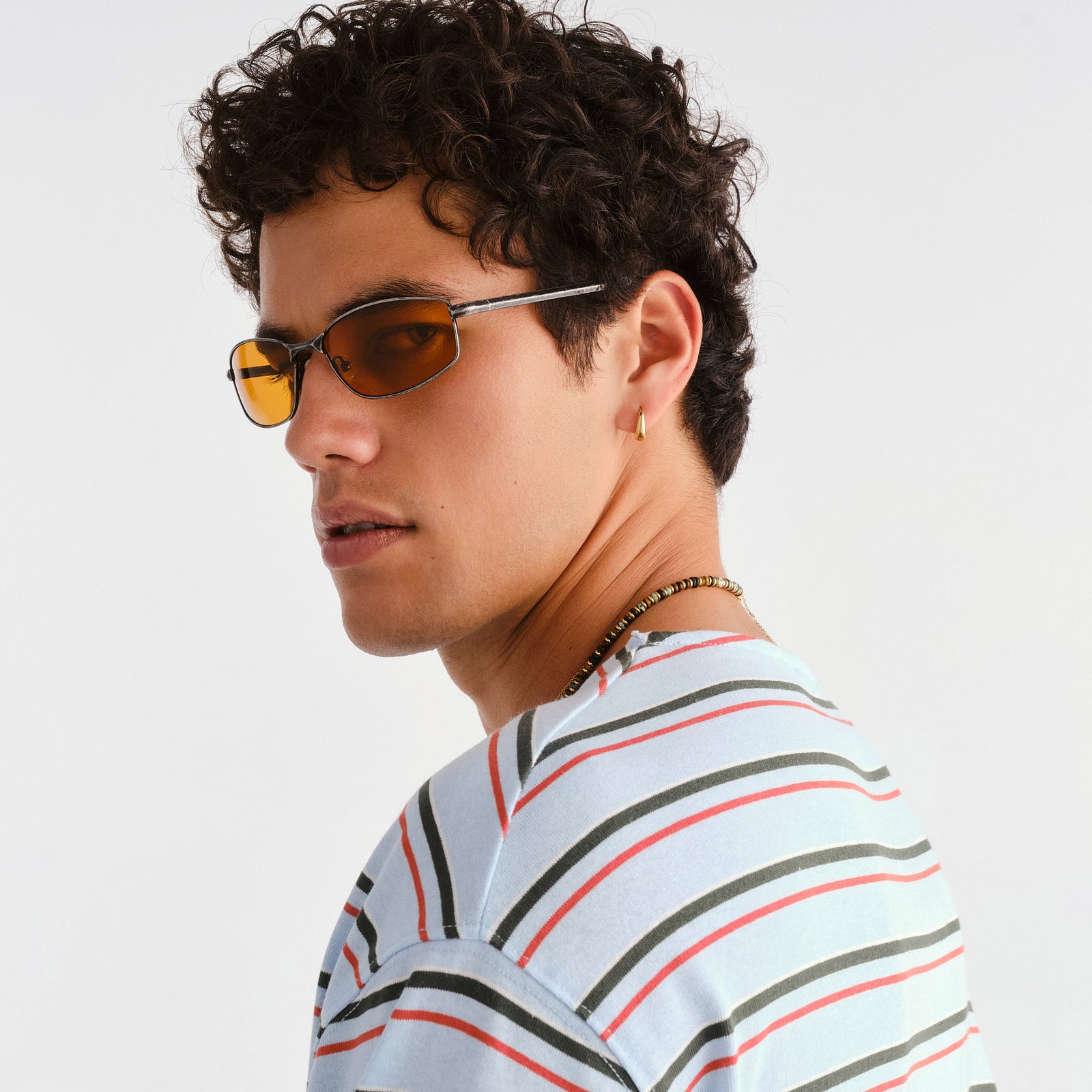 Star Beam Antique Gunmetal Uni-Sex Wrap Sunglasses | Le Specs