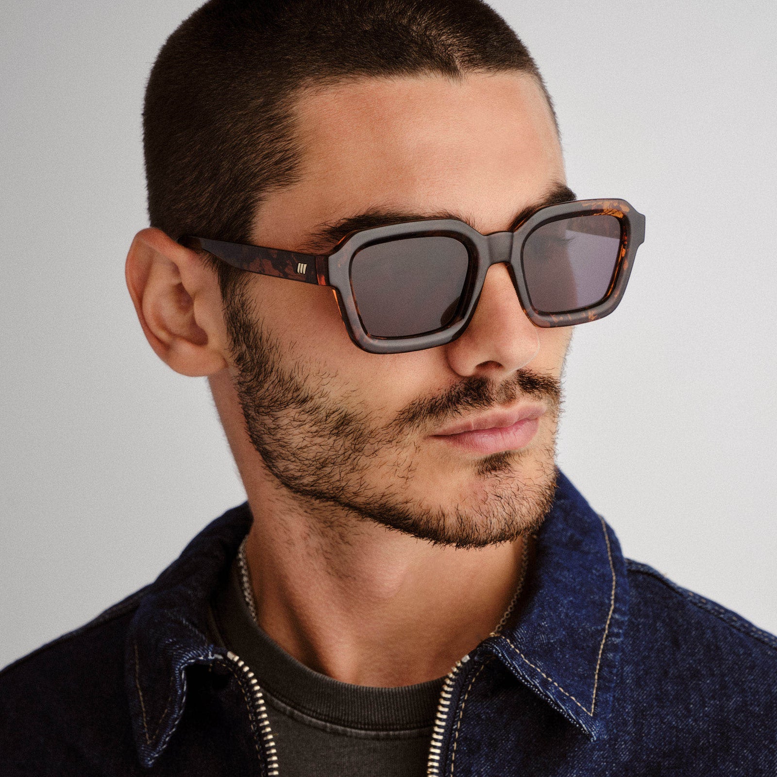Impossible Tokyo Tort Uni-Sex Square Sunglasses | Le Specs