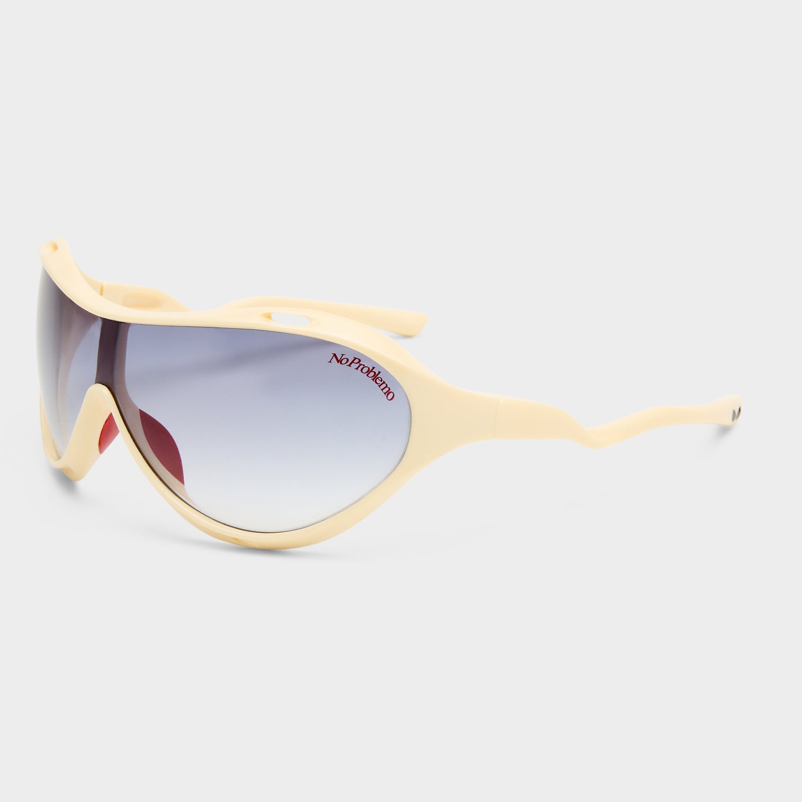 Iris Off White Uni-Sex Shield Sunglasses | Le Specs