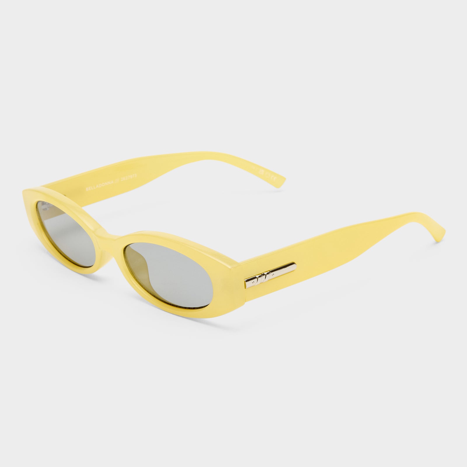 Belladonna Acid Yellow Pearl Female Oval Sunglasses | Le Specs