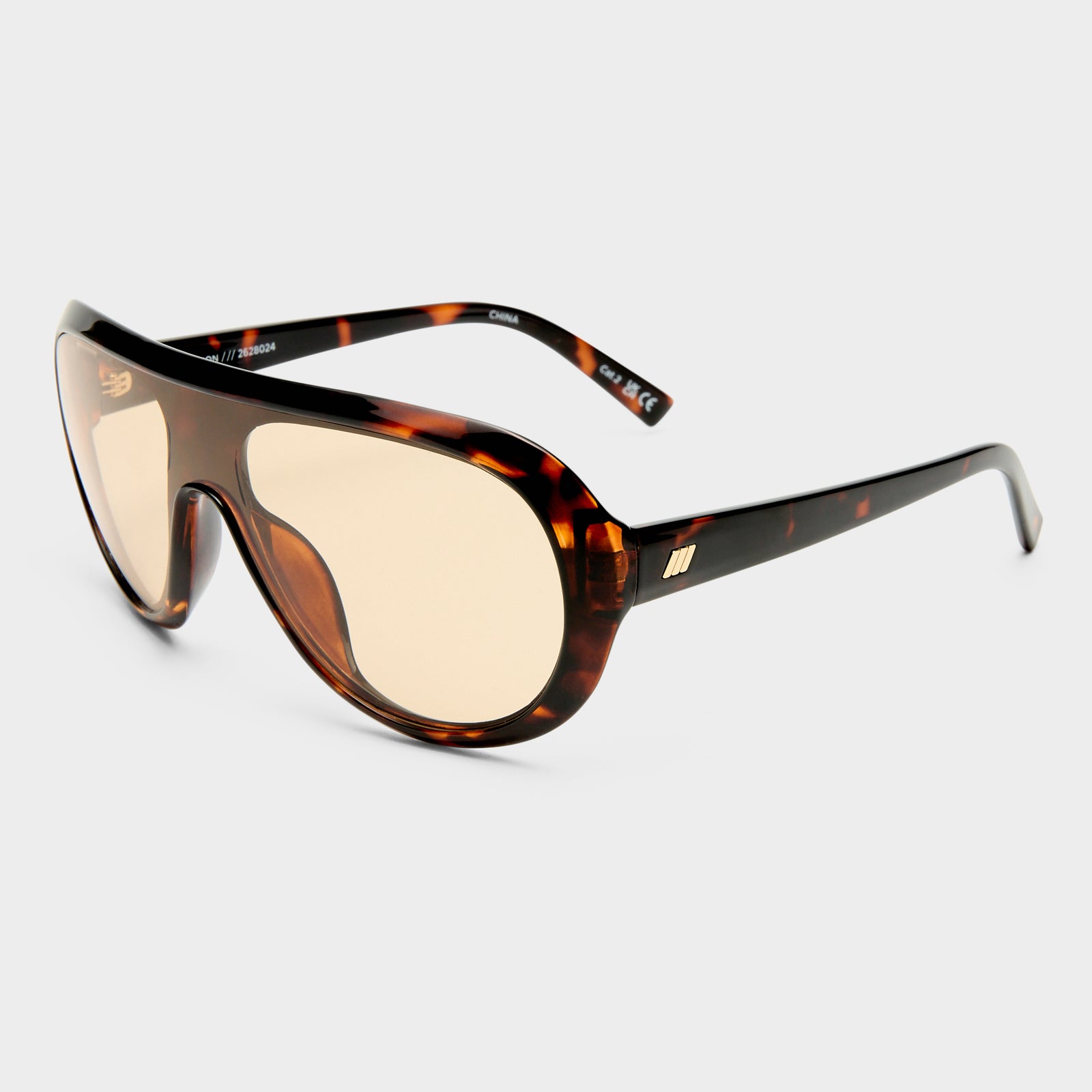 Obsession Dark Tort Uni-Sex Shield Sunglasses | Le Specs