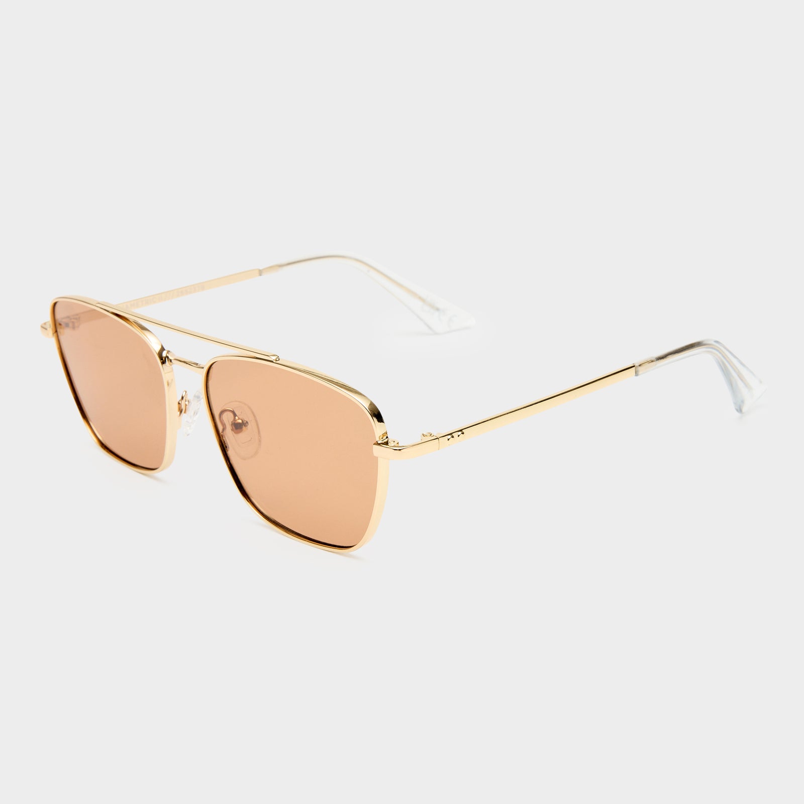 Diametric Ii Bright Gold Uni-Sex Aviator Sunglasses | Le Specs
