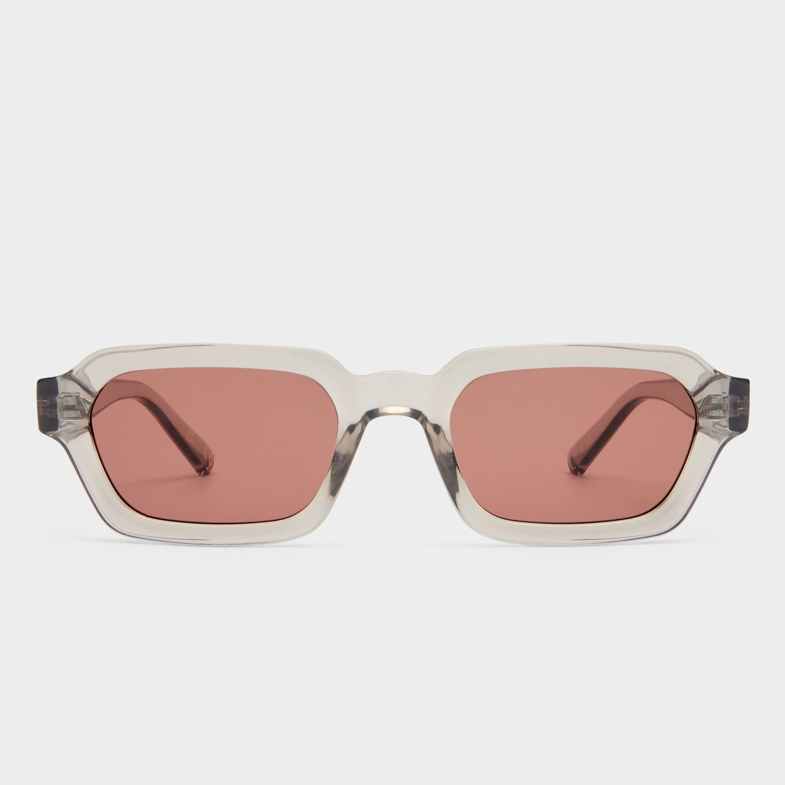 Tension + Warm Grey Uni-Sex Rectangle Sunglasses | Le Specs