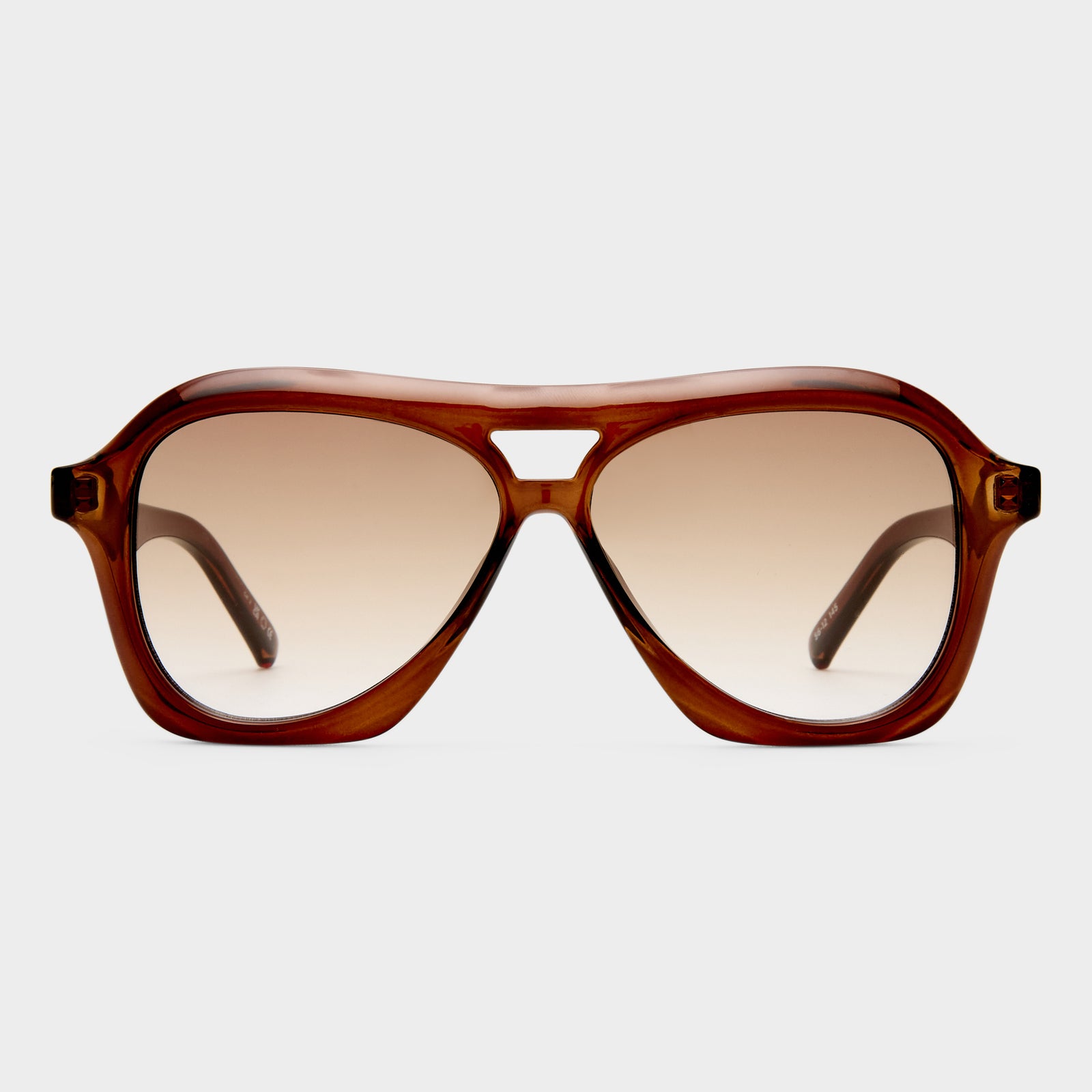 Drizzle Cocoa Uni-Sex Aviator Sunglasses | Le Specs