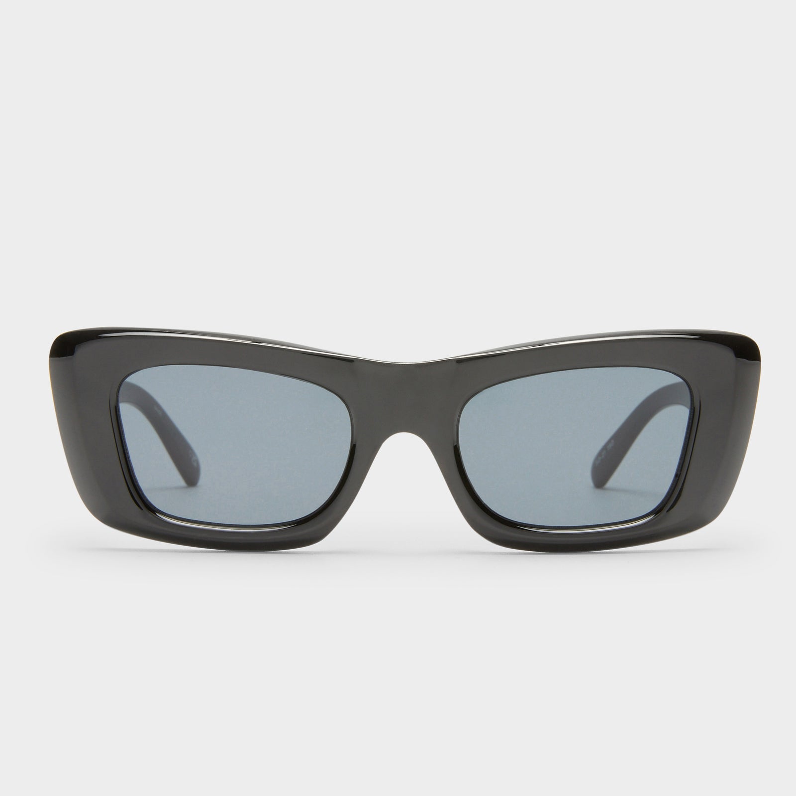 Dopamine Black Uni-Sex Rectangle Sunglasses | Le Specs
