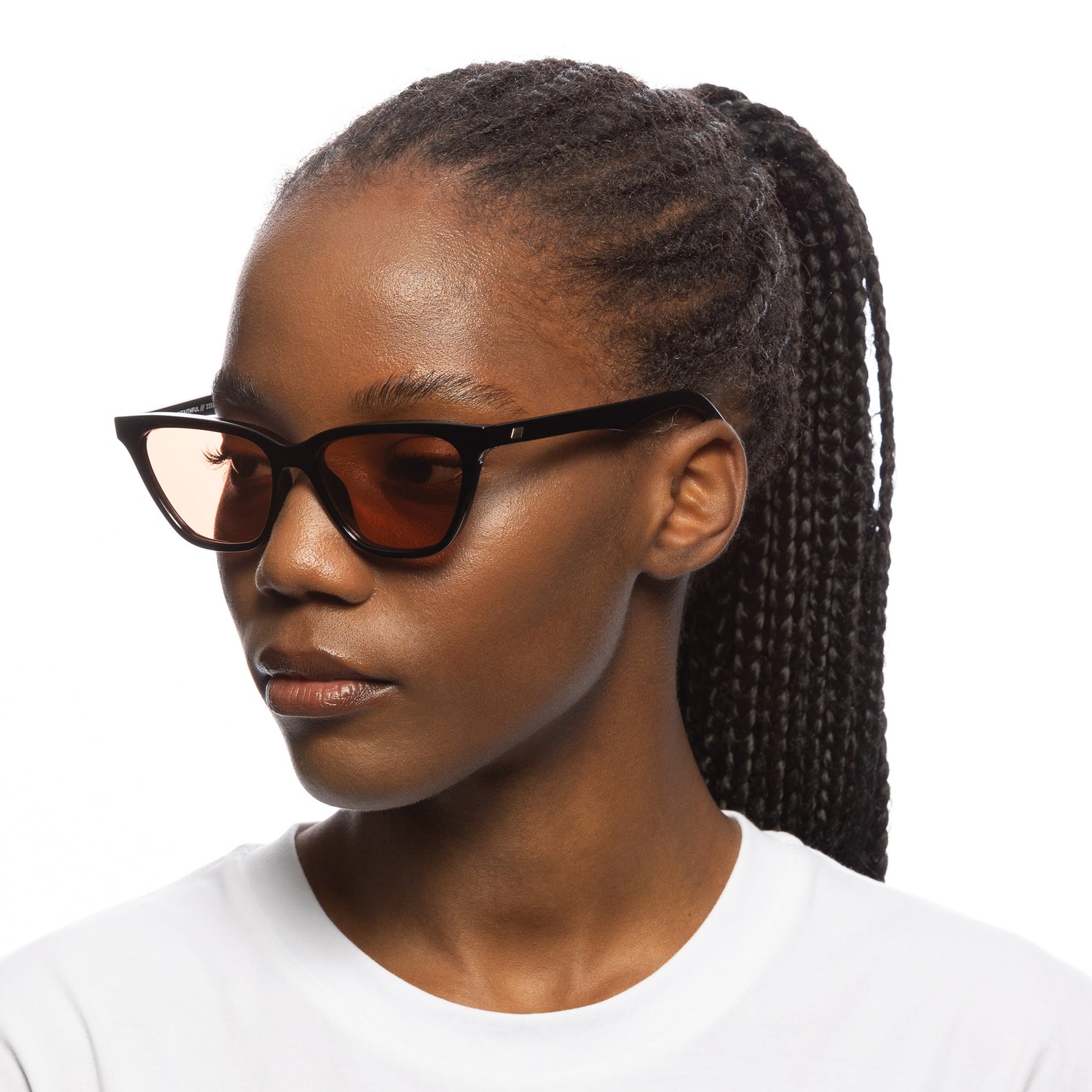 Unfaithful Black Women s Cat Eye Sunglasses Le Specs