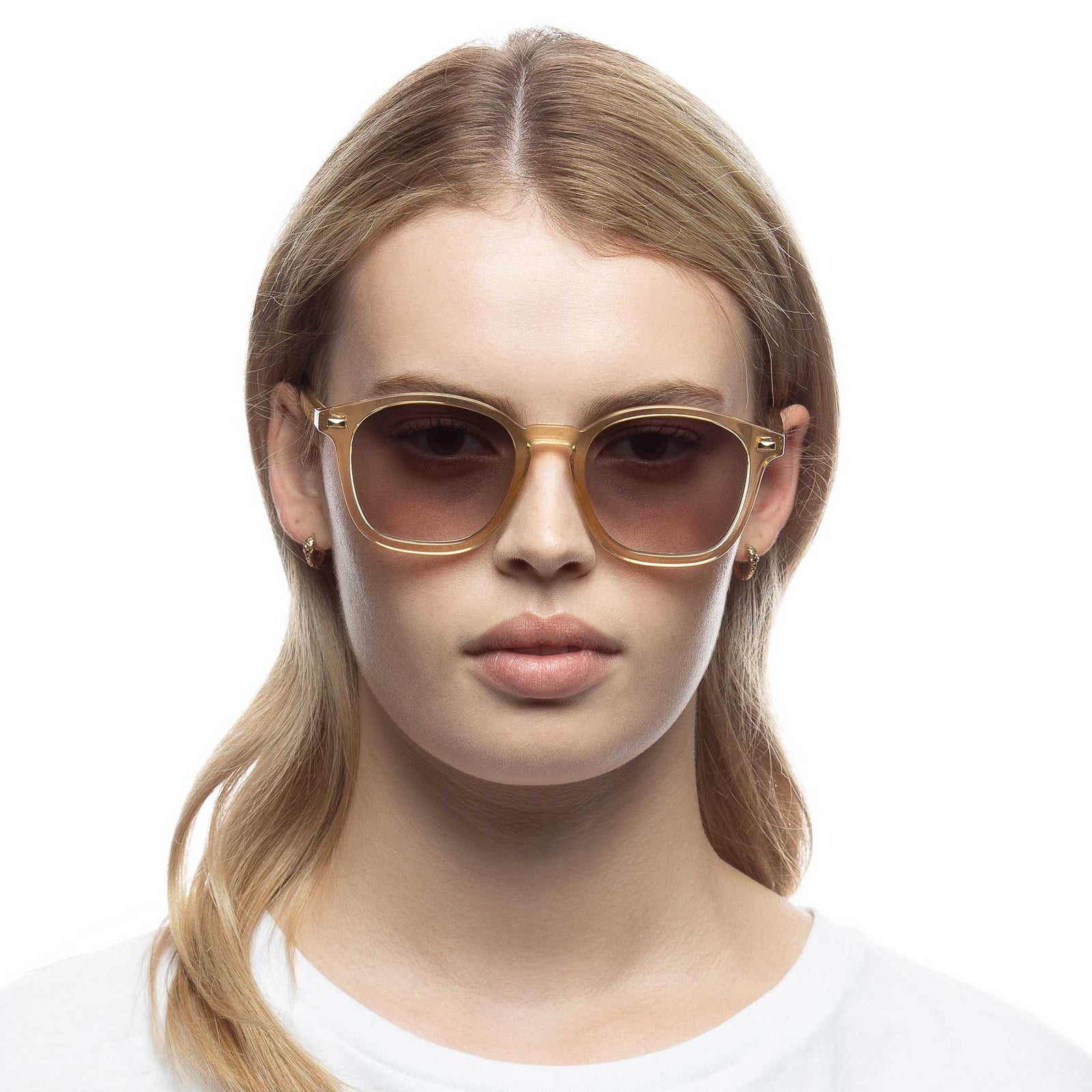 Simplastic Sand Uni-Sex Square Sunglasses | Le Specs