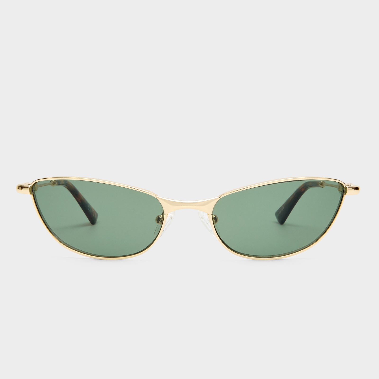 Thorned Gold Uni-Sex Oval Sunglasses | Le Specs