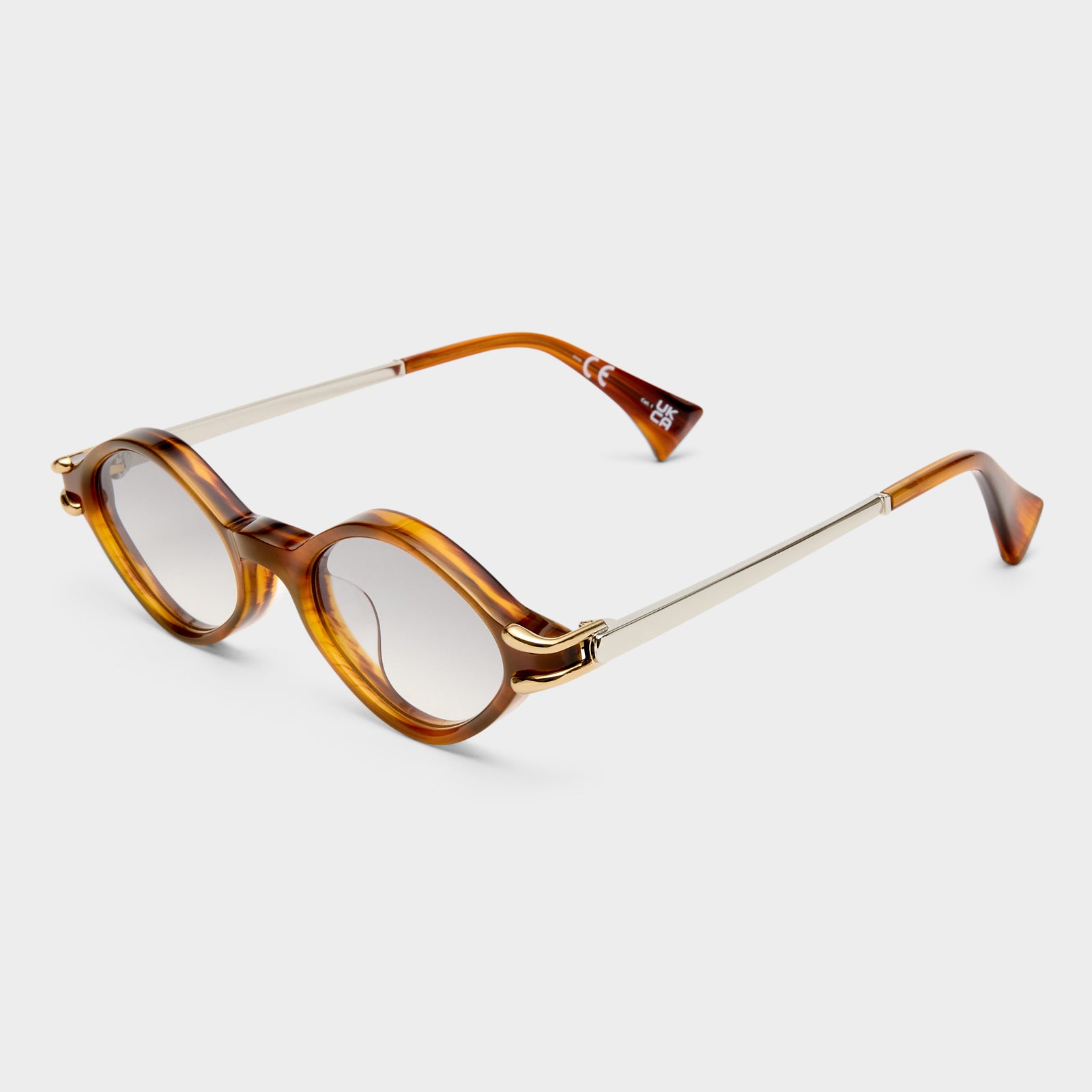 Numero Trece Teak Female Oval Sunglasses | Le Specs