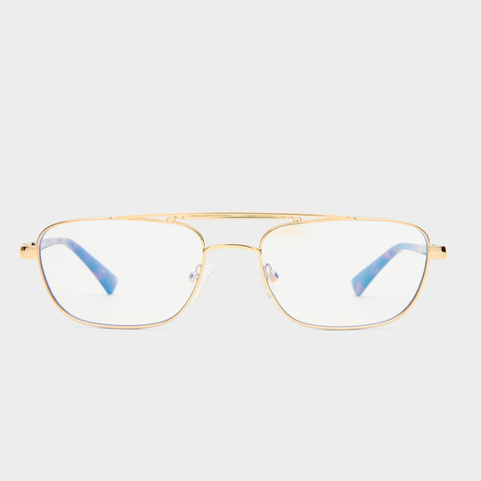 LE MIMI | GOLD BLUE LIGHT LENS