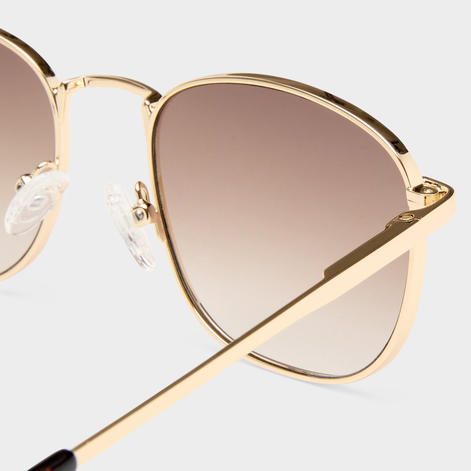 Neptune Deux Gold Uni-Sex Square Sunglasses | Le Specs