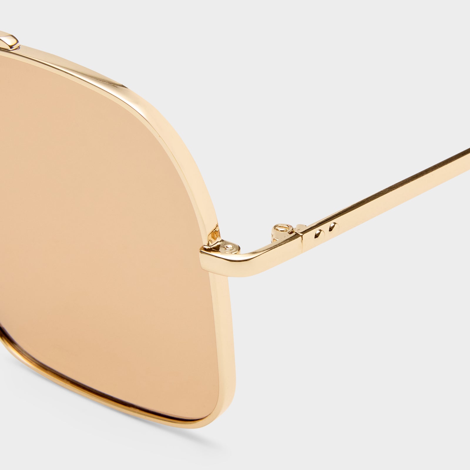 Civelle Bright Gold Uni-Sex Aviator Sunglasses | Le Specs