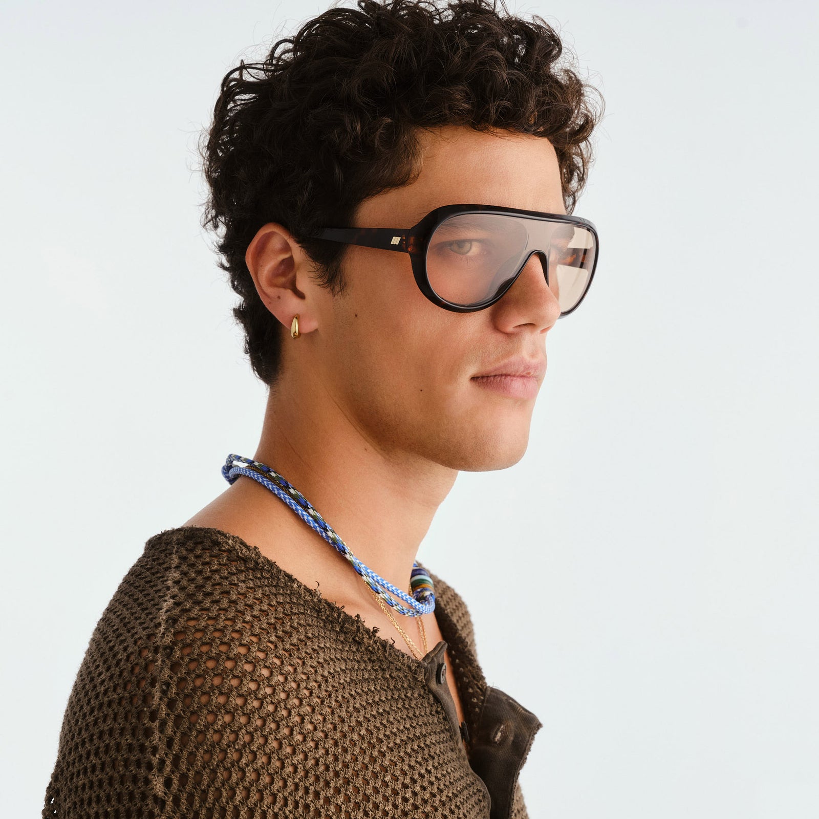 Obsession Dark Tort Uni-Sex Shield Sunglasses | Le Specs