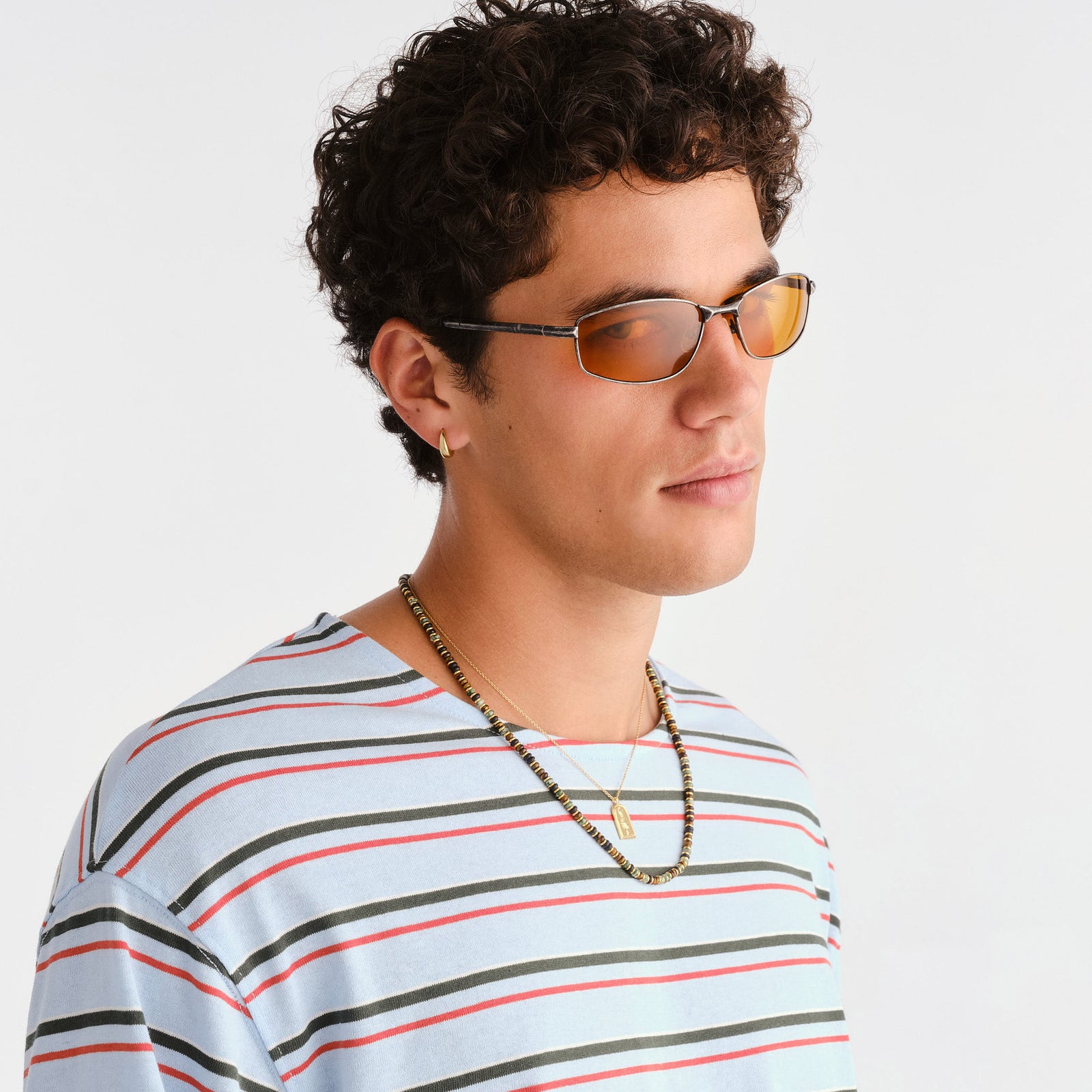 Star Beam Antique Gunmetal Uni-Sex Wrap Sunglasses | Le Specs