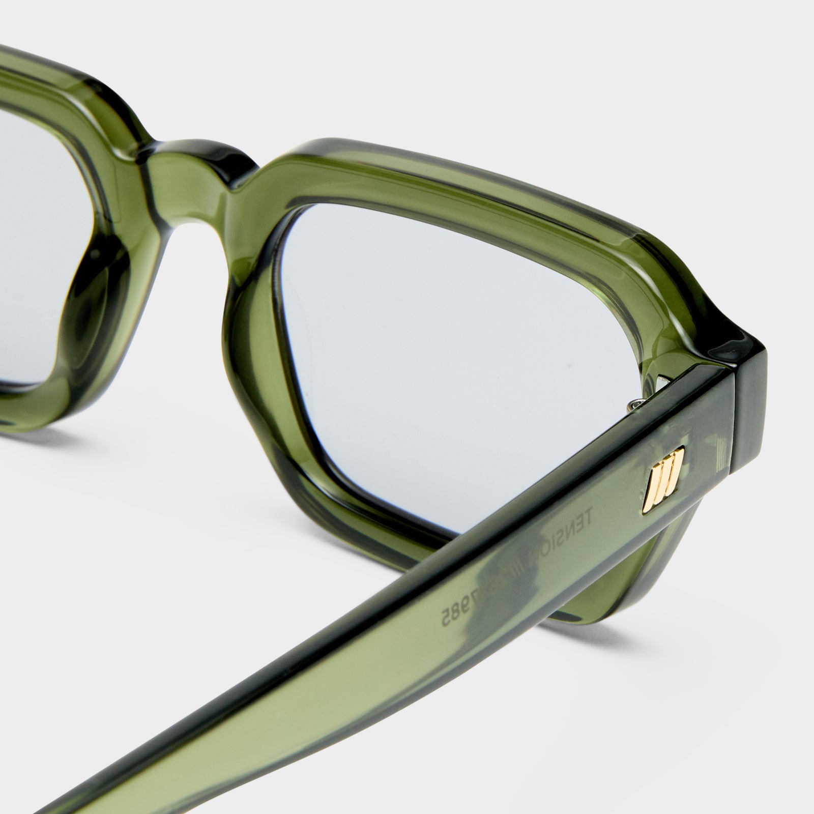 Tension + Khaki Uni-Sex Rectangle Sunglasses | Le Specs