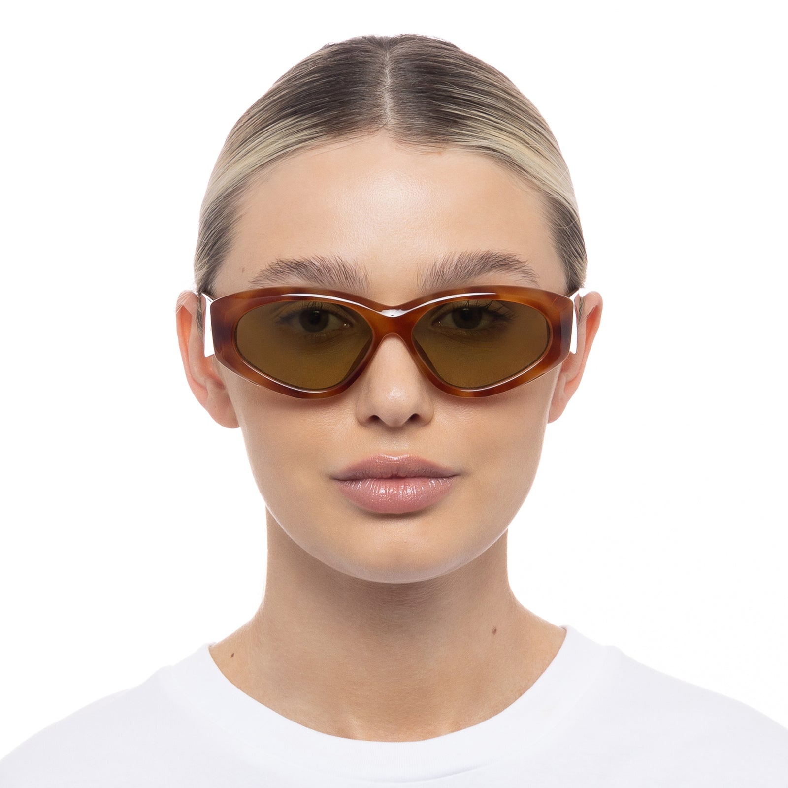 Under Wraps Vintage Tort Uni-Sex Wrap Sunglasses | Le Specs