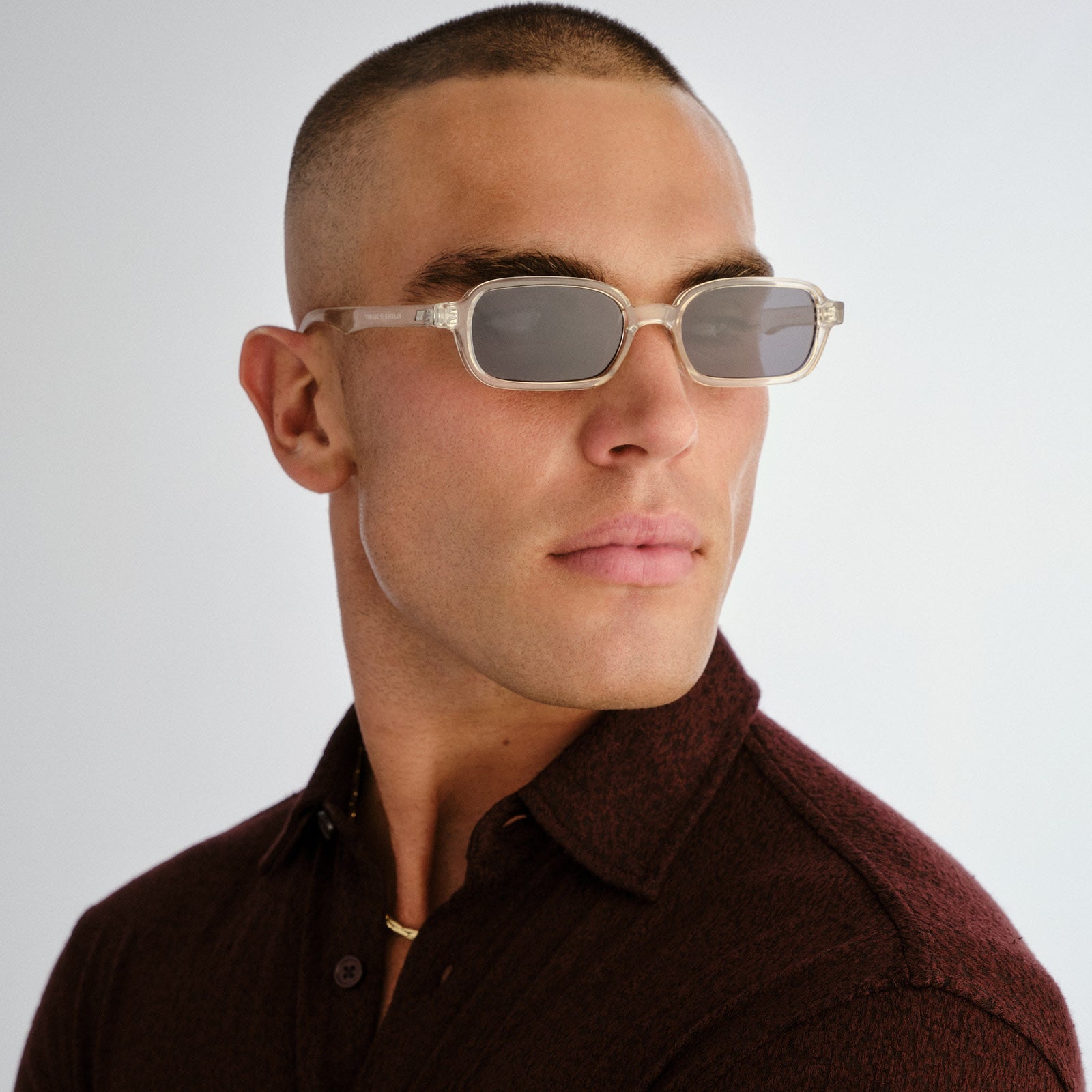 Pilferer Pewter Uni-Sex Rectangle Sunglasses | Le Specs