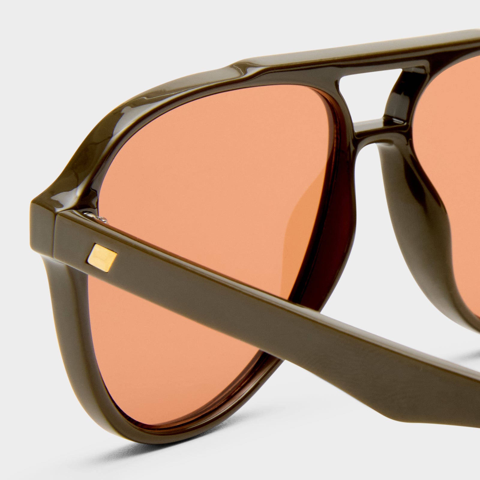 Tragic Magic Dark Olive Uni-Sex Aviator Sunglasses | Le Specs