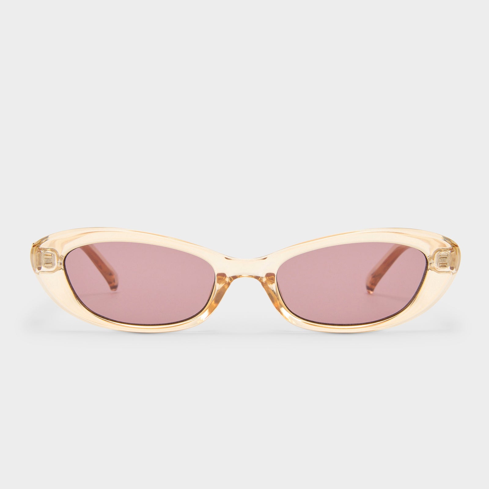 The Whisperer Sand Female Cat-Eye Sunglasses | Le Specs